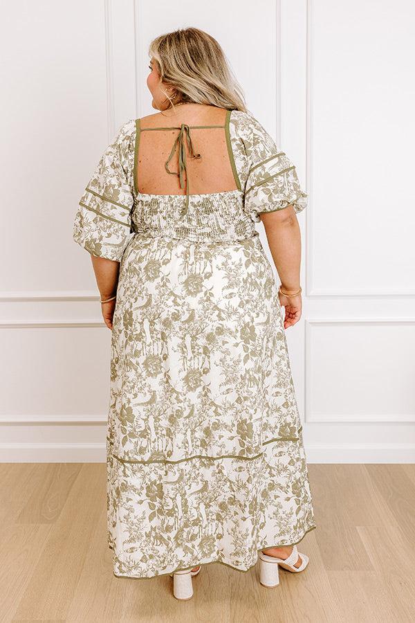 Cottage Bloom Floral Maxi Dress Curves Product Image