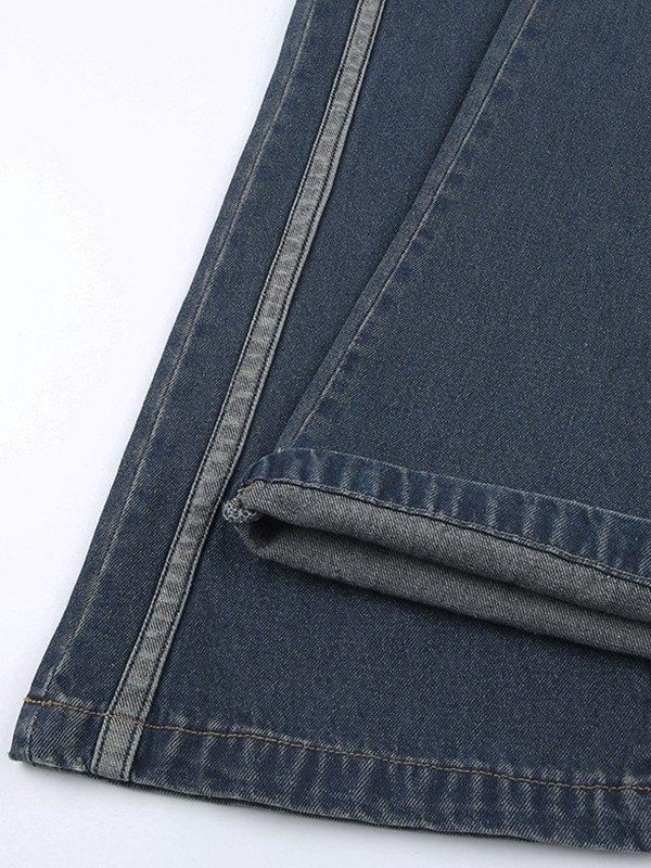 Panel Striped Vintage Flare Jeans Product Image