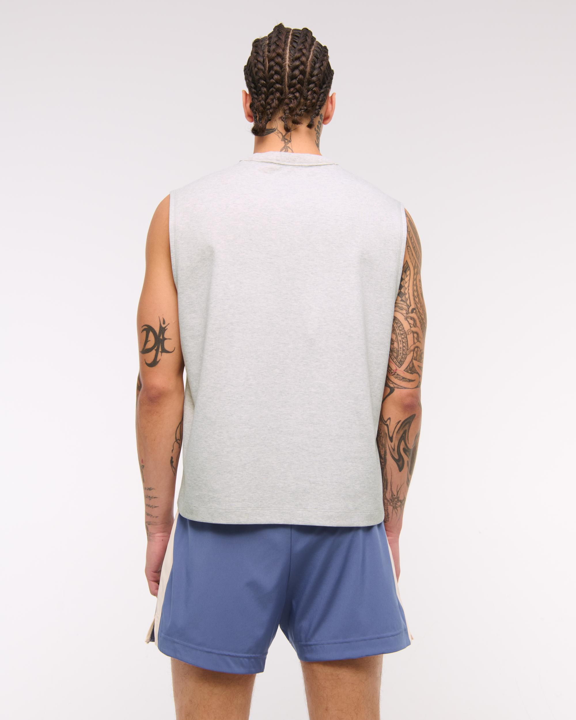 YPB Active Cropped Heavyweight Cotton Tank Product Image