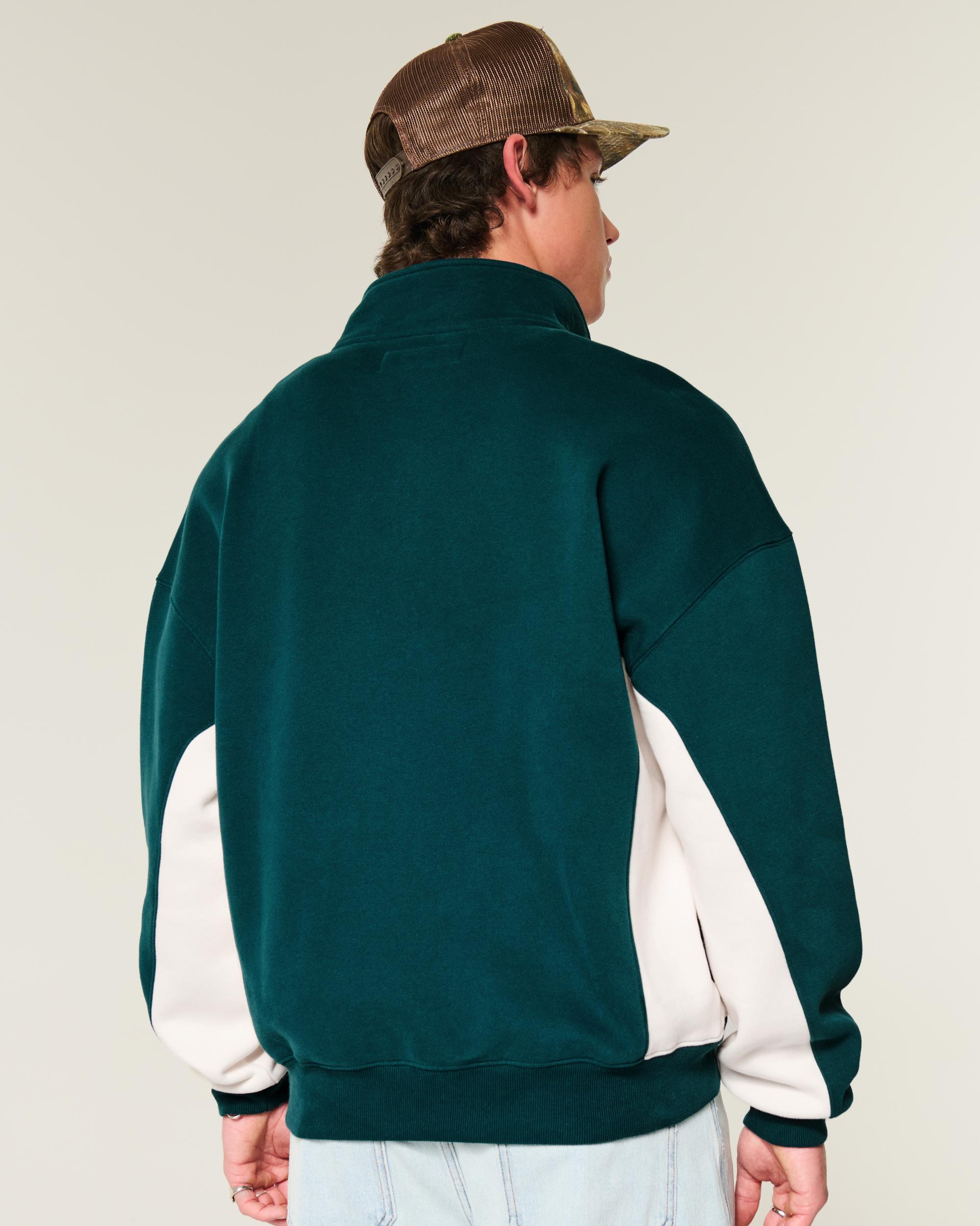 Boxy Logo Quarter-Zip Sweatshirt Product Image