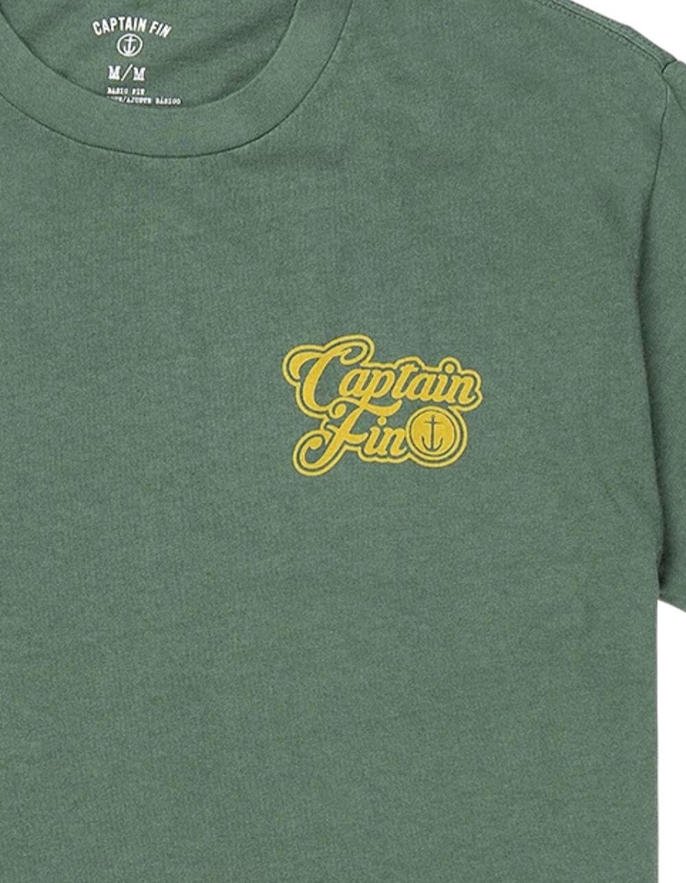 CAPTAIN FIN Oh Yeah Logo Mens Tee - GREEN Product Image