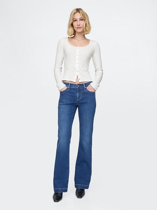 Pointelle Crop Cardigan Product Image