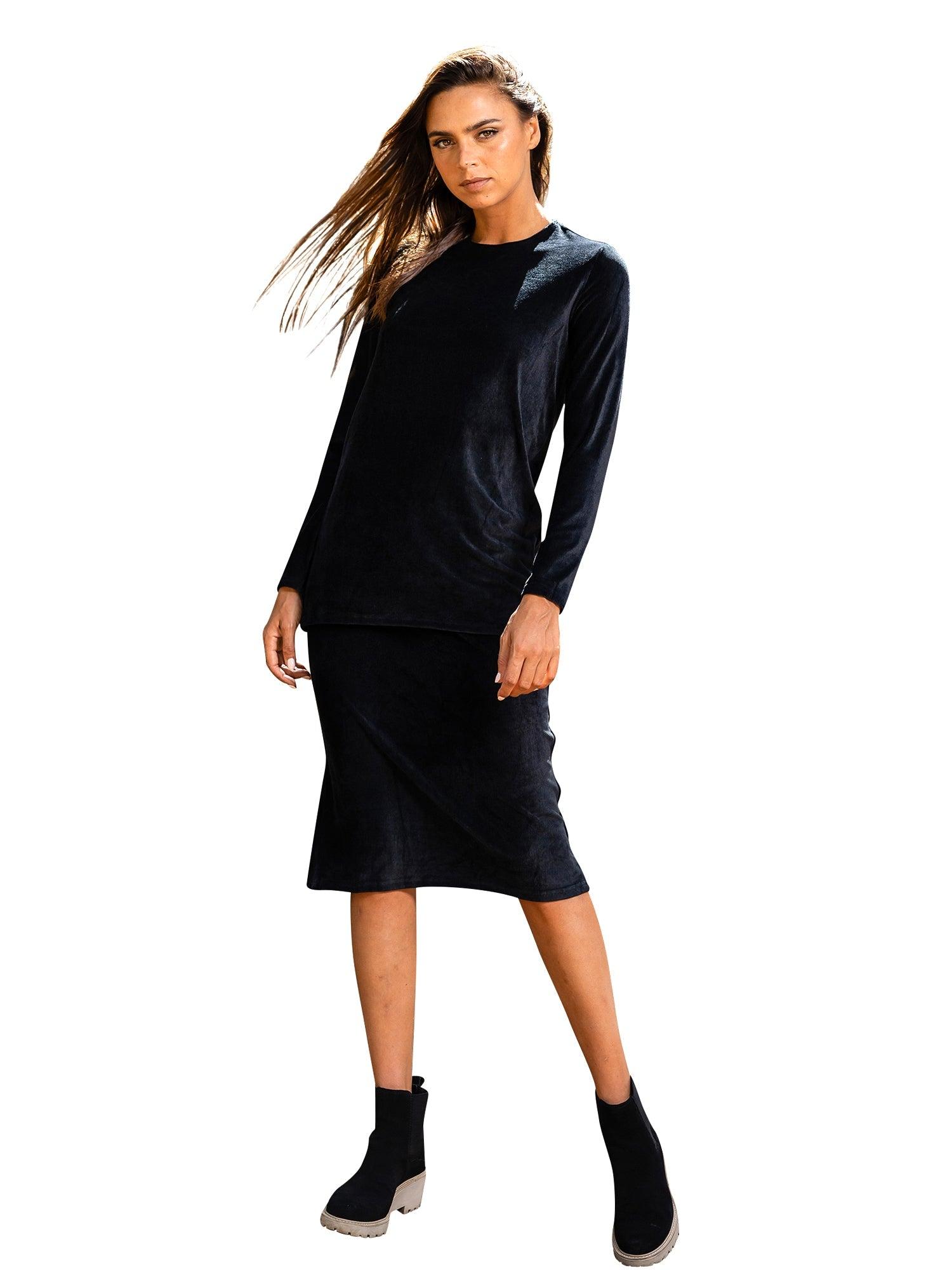 Daniella Faye Velour Sport Skirt Product Image