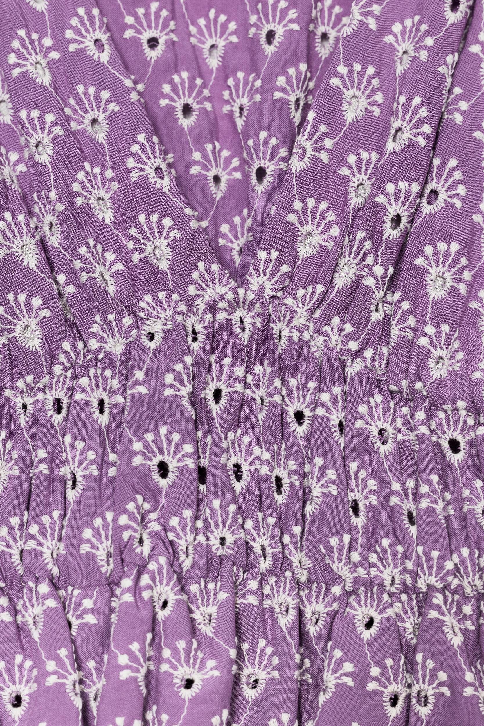 EMBROIDERED EYELET TIE TOP Product Image