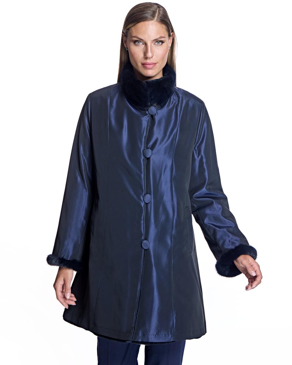 Reversible Plucked Mink Coat Product Image