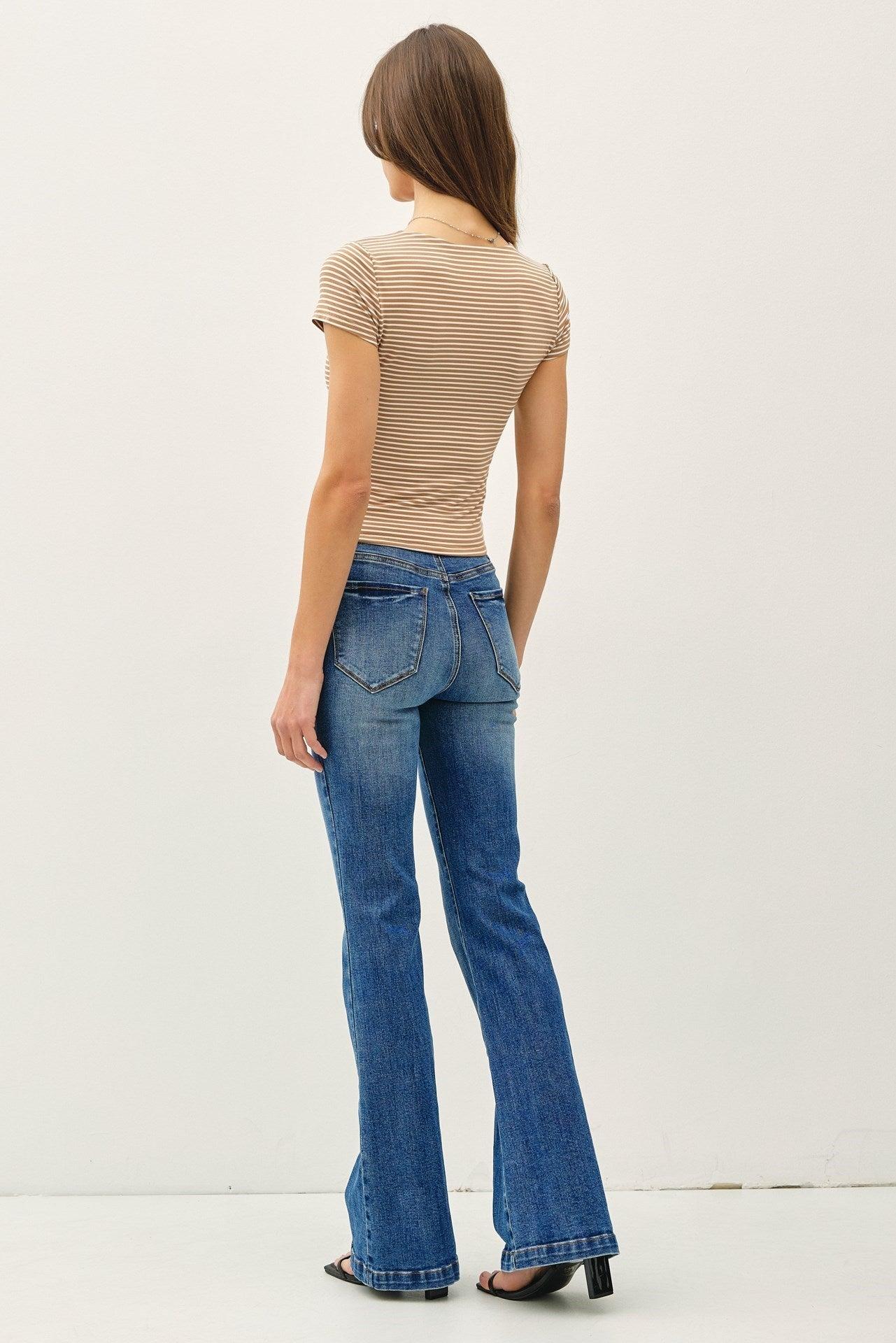 UB BASICS: SWEETEST SOUL STRIPED TOP Product Image