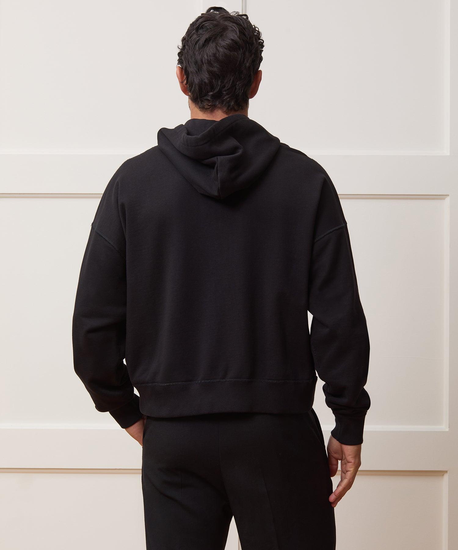 Relaxed Portuguese Terry Full-Zip Hoodie Product Image