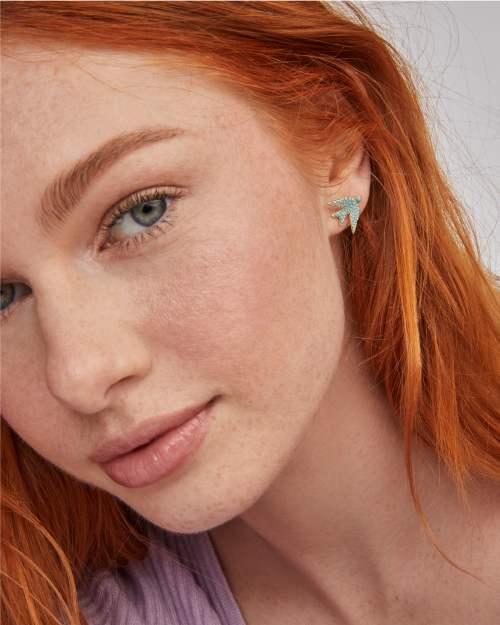 Melody Bird Gold Stud Earrings Product Image