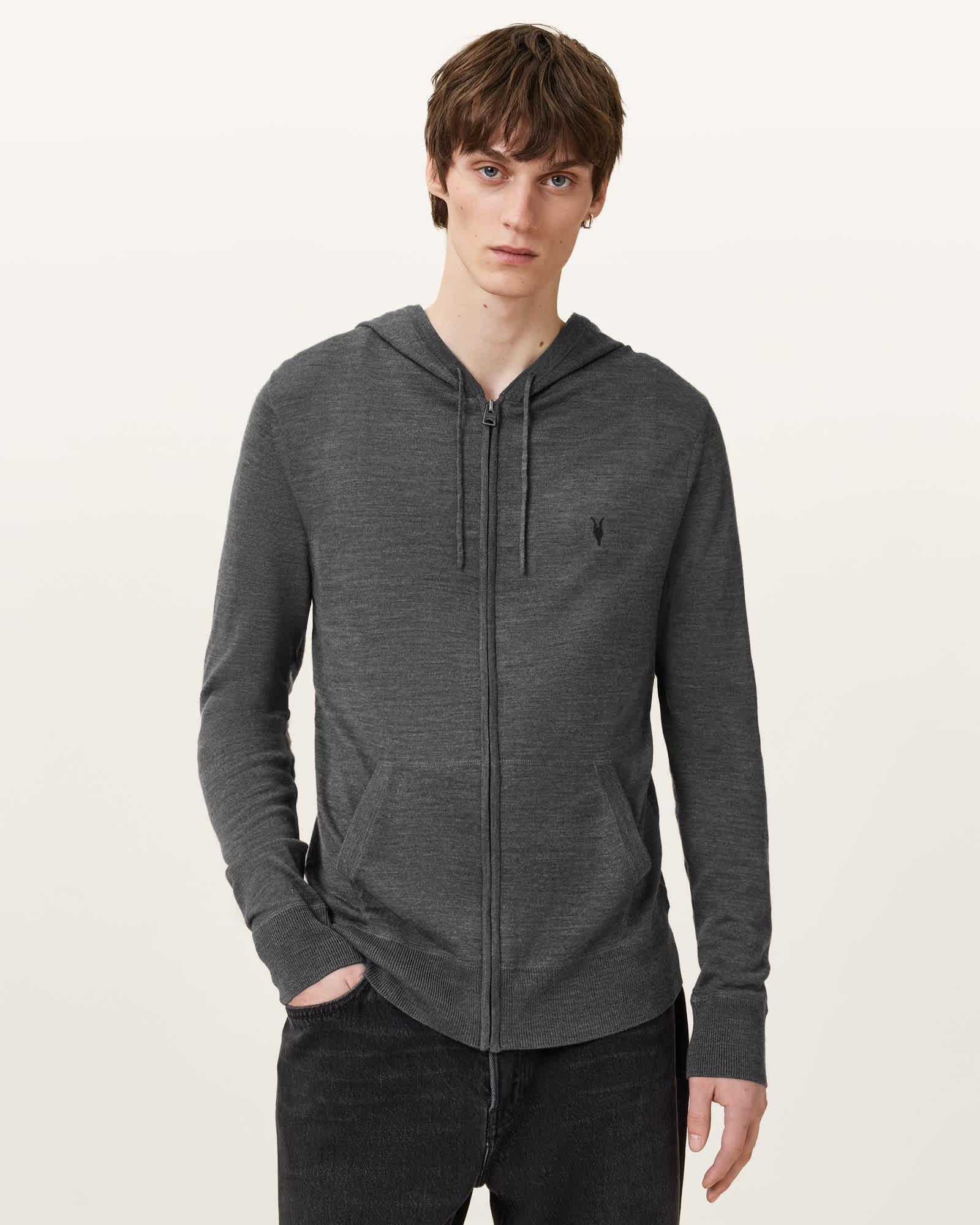 Mode Merino Zip Up Ramskull Hoodie Product Image