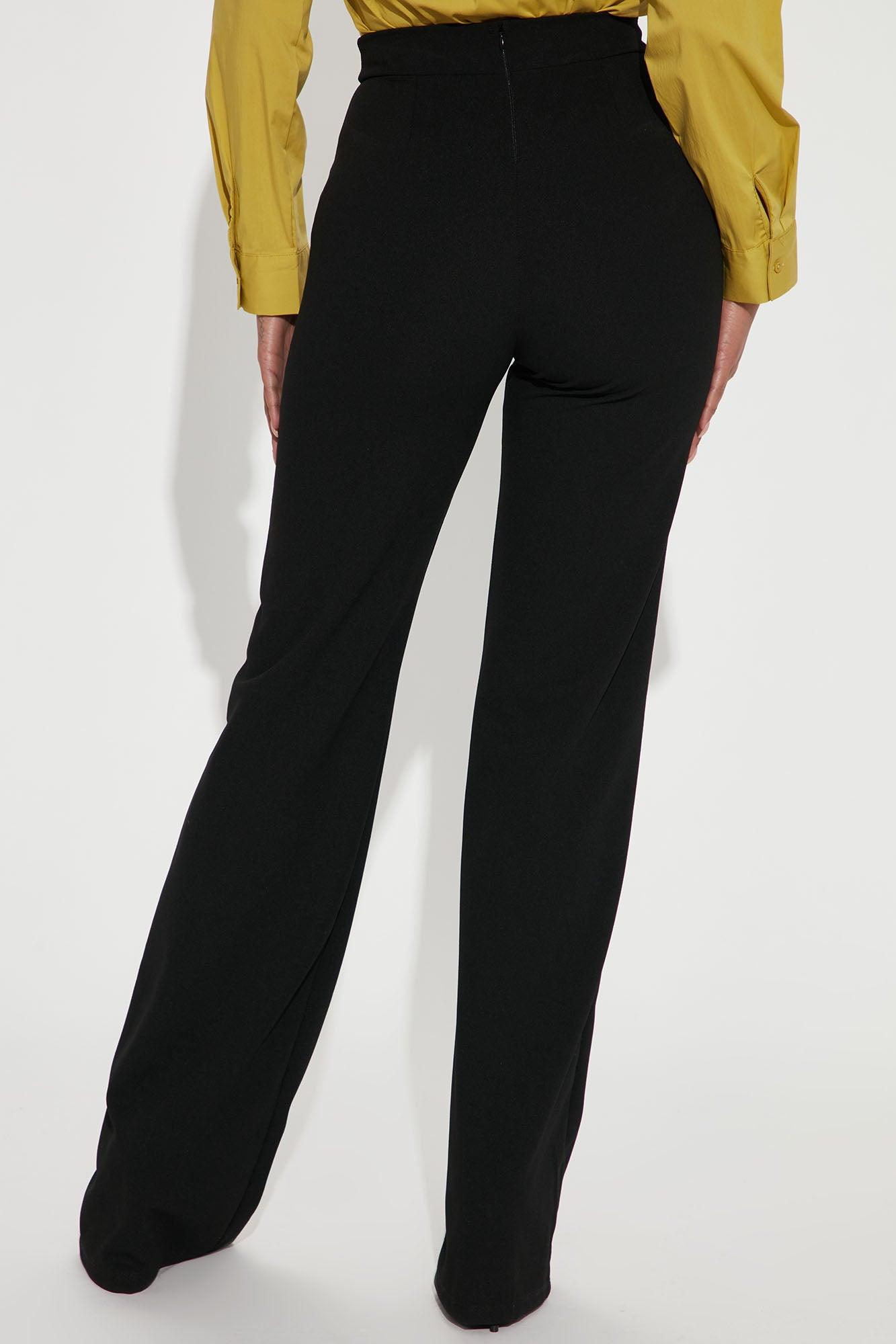 Tall Victoria High Waisted Dress Pants - Black Product Image