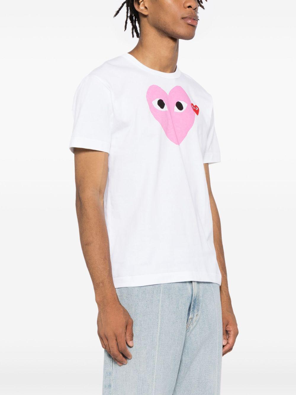 heart-printed T-shirt Product Image