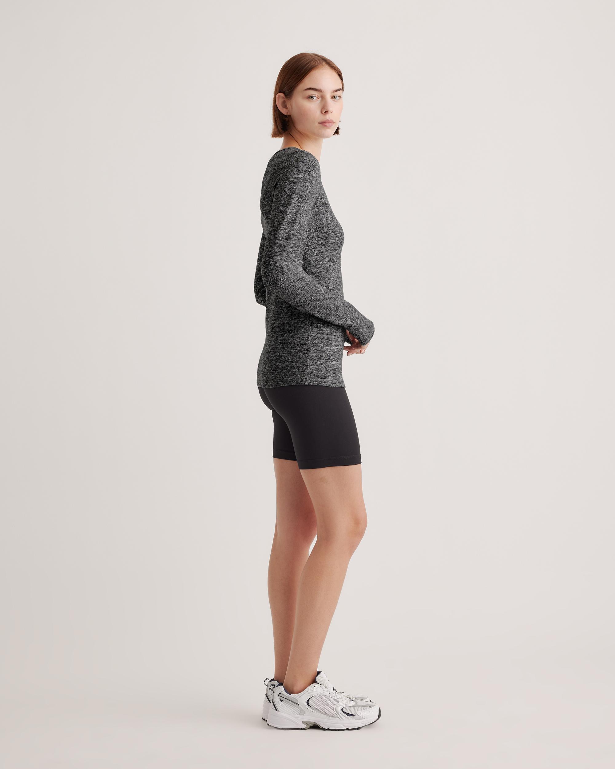 Quince | Women's Ultra-Soft Fitted Long Sleeve Top Size XL, Polyester Product Image