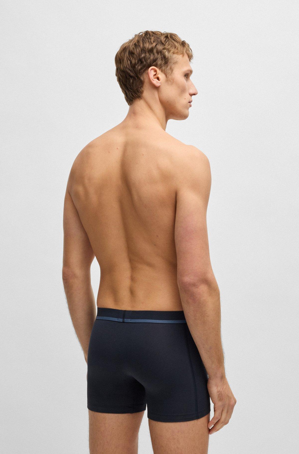 Stretch-cotton boxer briefs with logo waistband Product Image