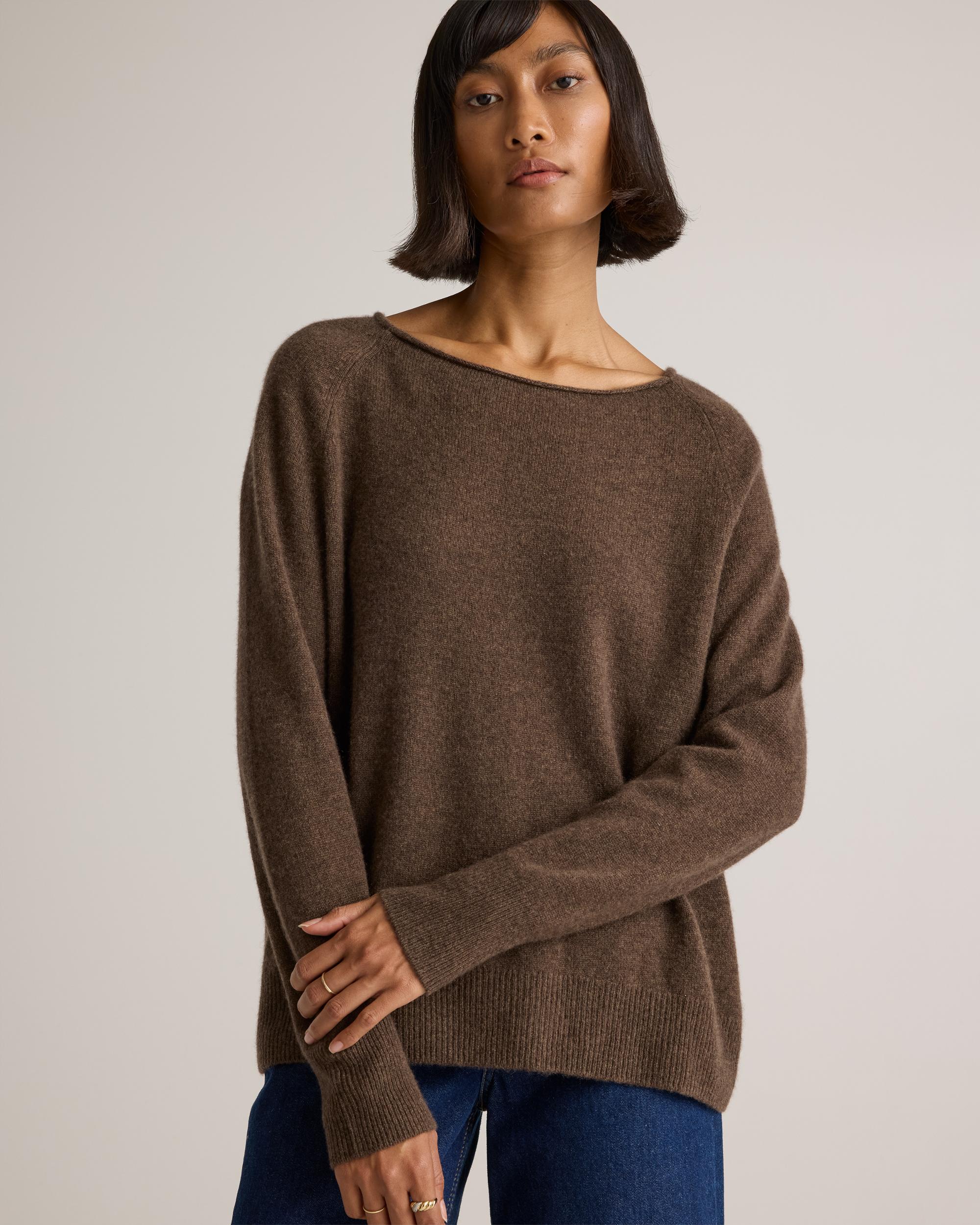Quince | Women's Mongolian Cashmere Boatneck Sweater Product Image