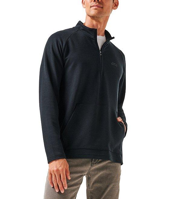 TravisMathew Performance Waffle Quarter-Zip Pullover Product Image