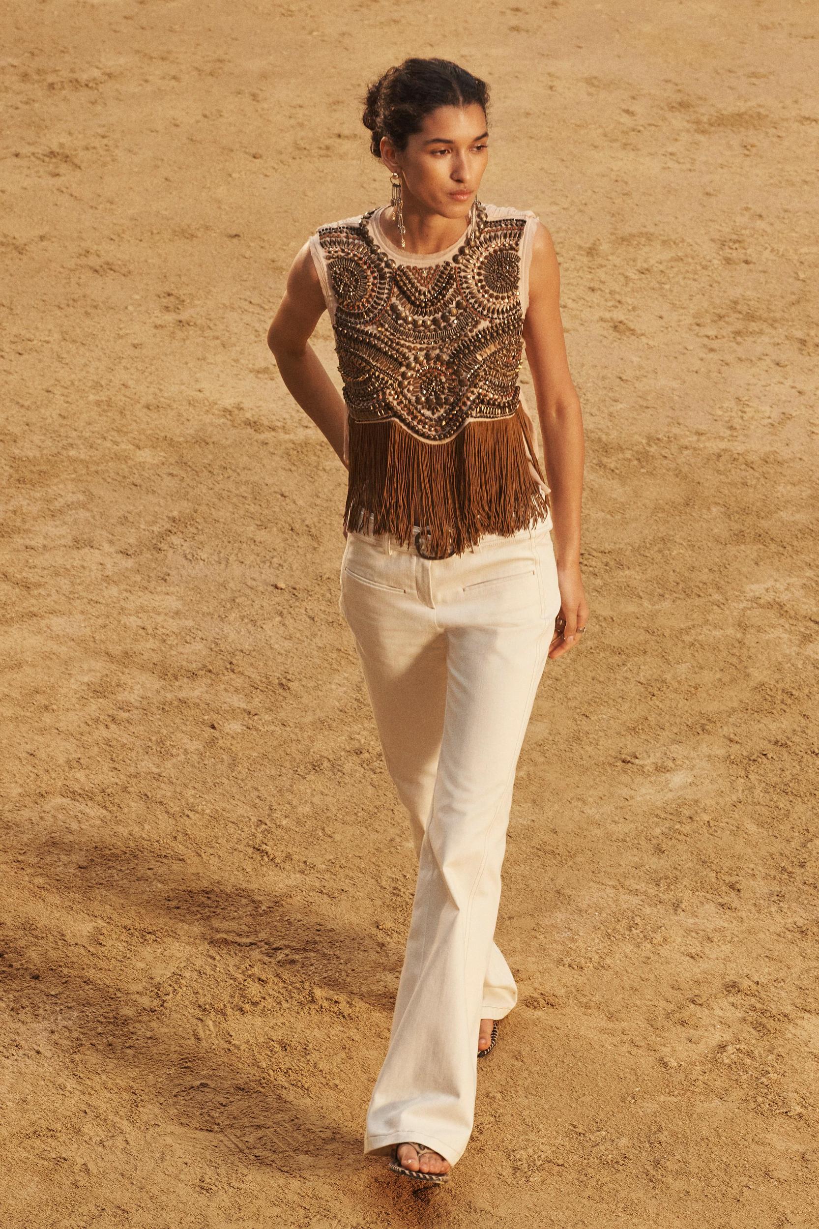 LIMITED EDITION TOPSTITCHED FLARE PANTS Product Image