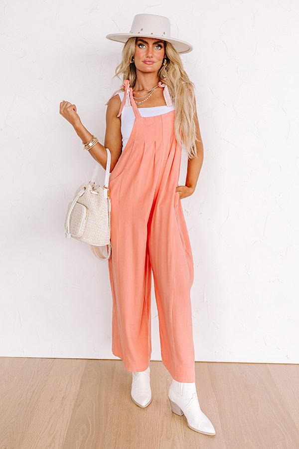 Sunny Days Ahead Jumpsuit in Coral Product Image