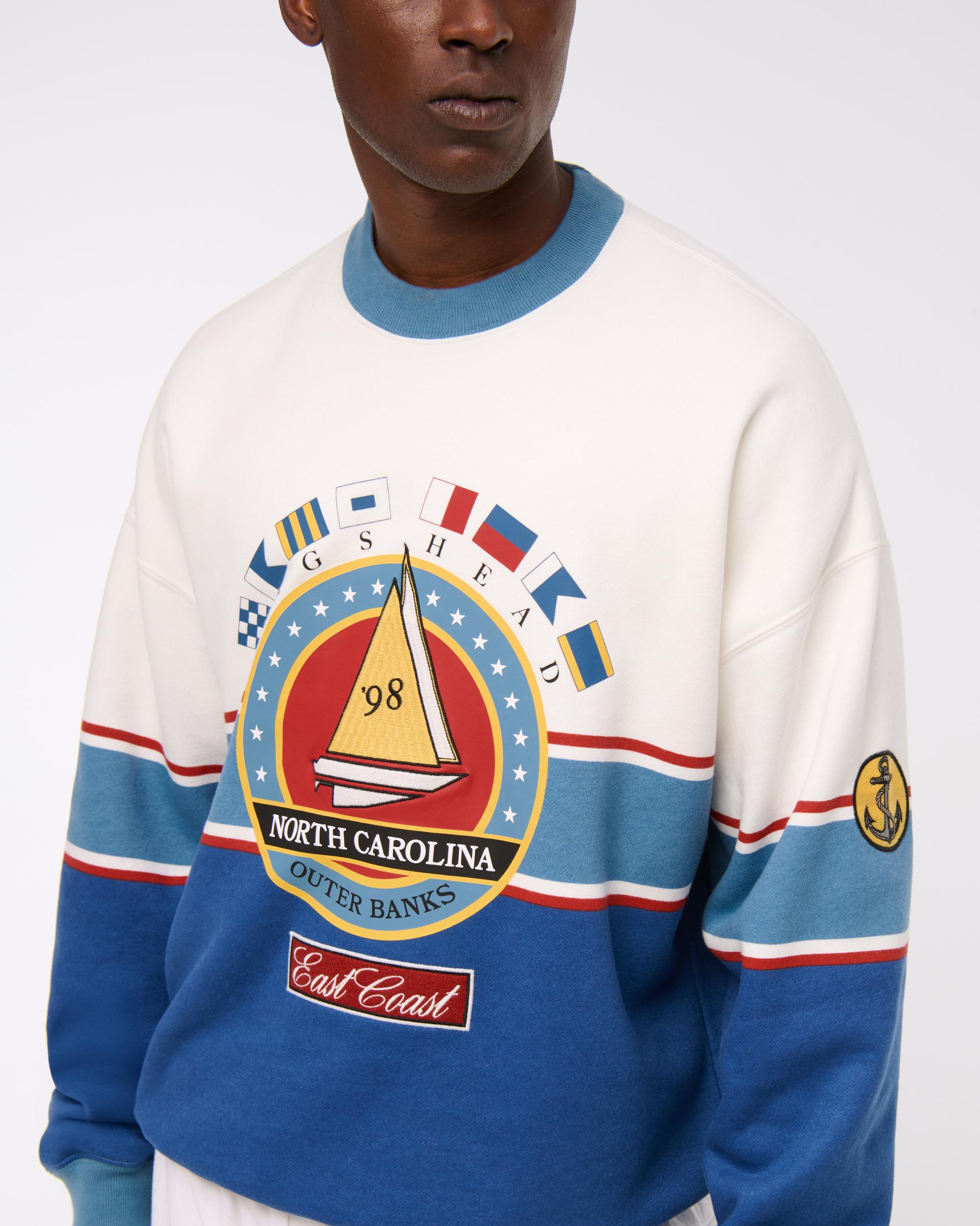 Nautical Graphic Crew Sweatshirt Product Image
