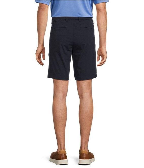 Roundtree & Yorke 9#double; Flat Front Performance Solid Texture Shorts Product Image