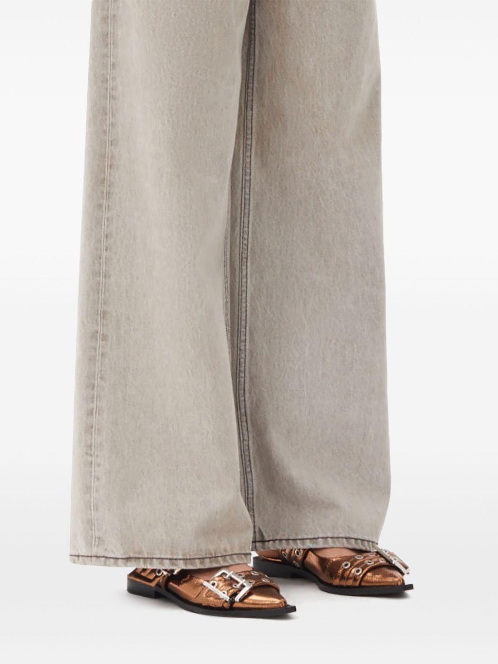 metallic feminine ballerina shoes Product Image