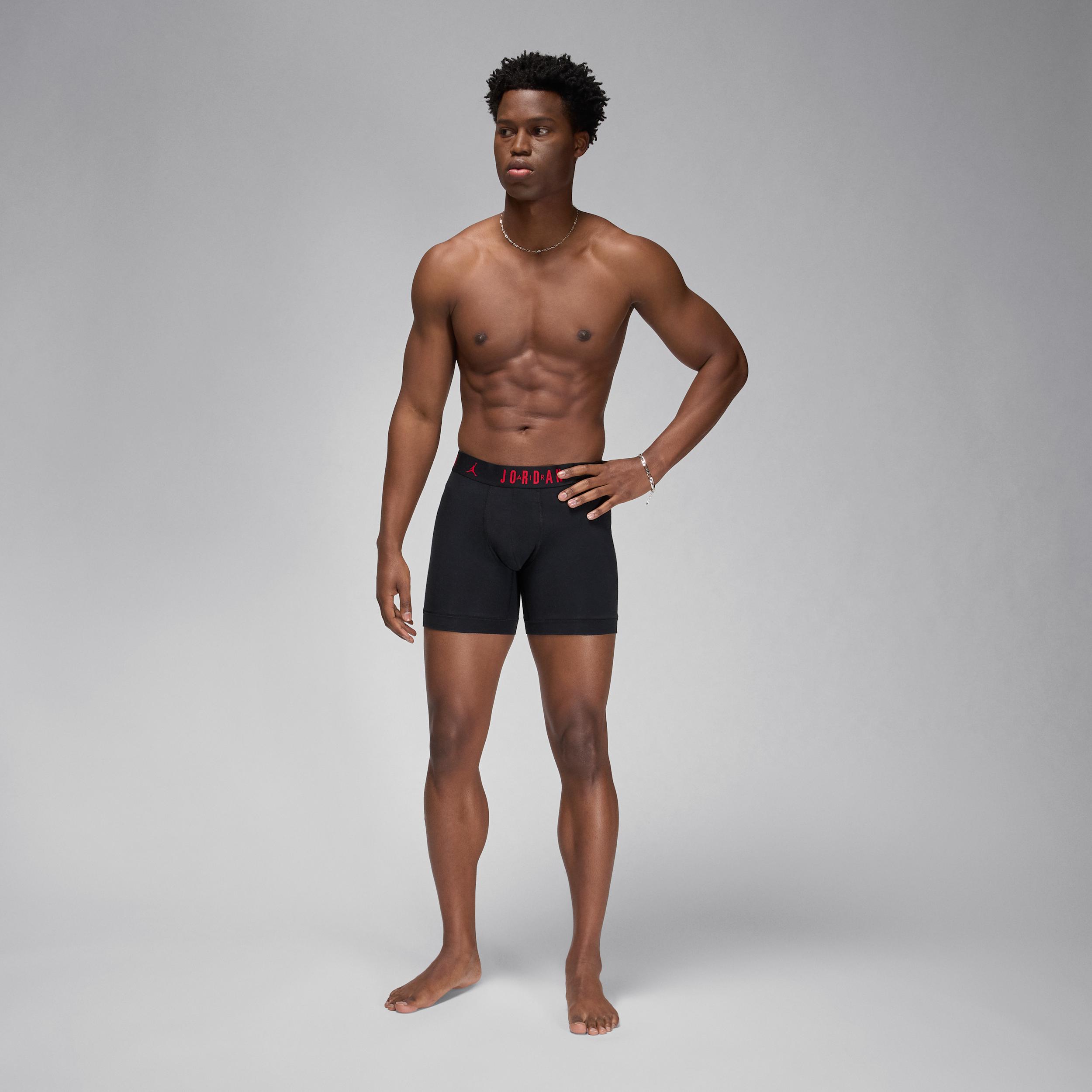 Mens Jordan Flight Cotton Core Boxer Briefs (3-Pack) | JM0622-F66 Product Image