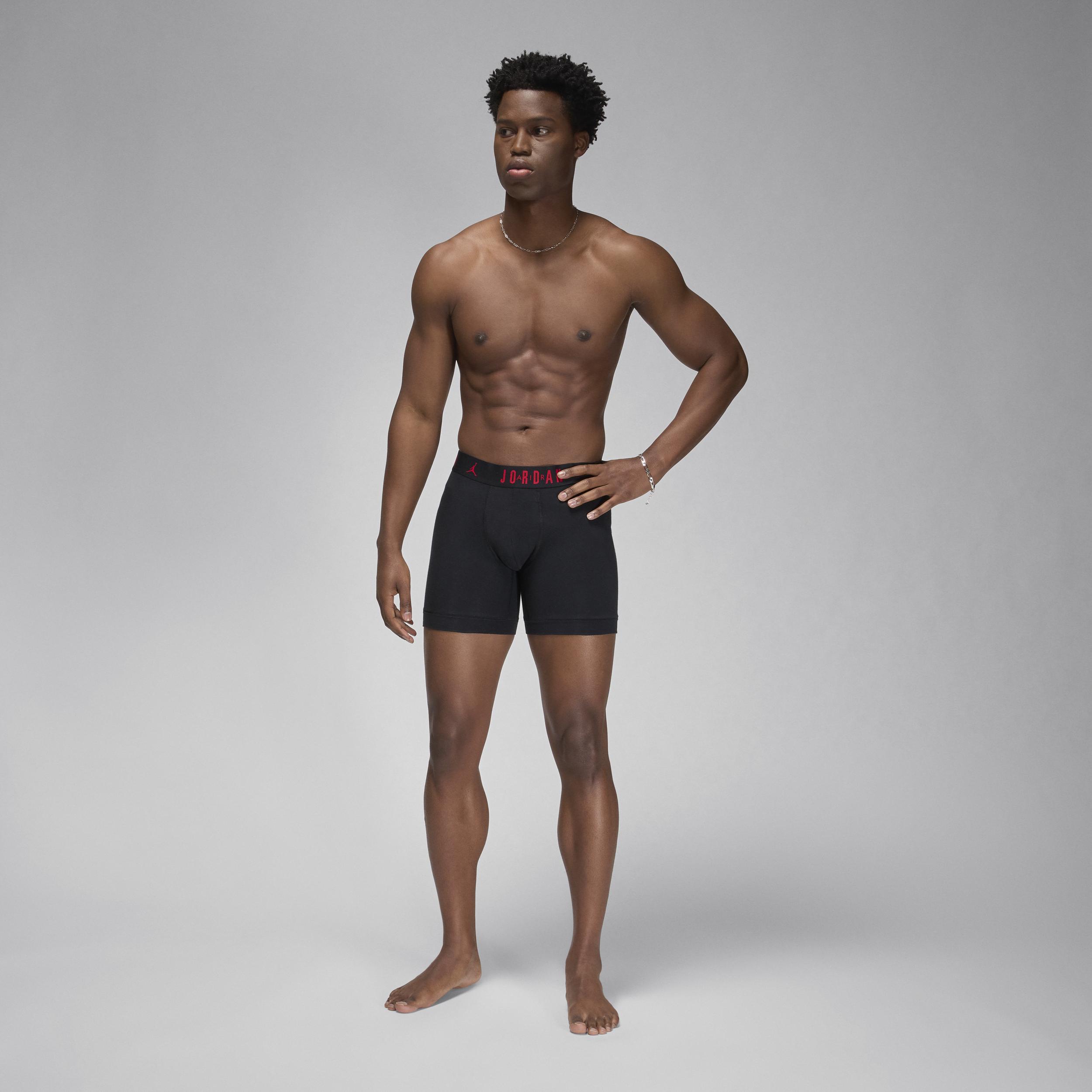 Mens Jordan Flight Cotton Core Boxer Briefs (3-Pack) | JM0622-F66 Product Image