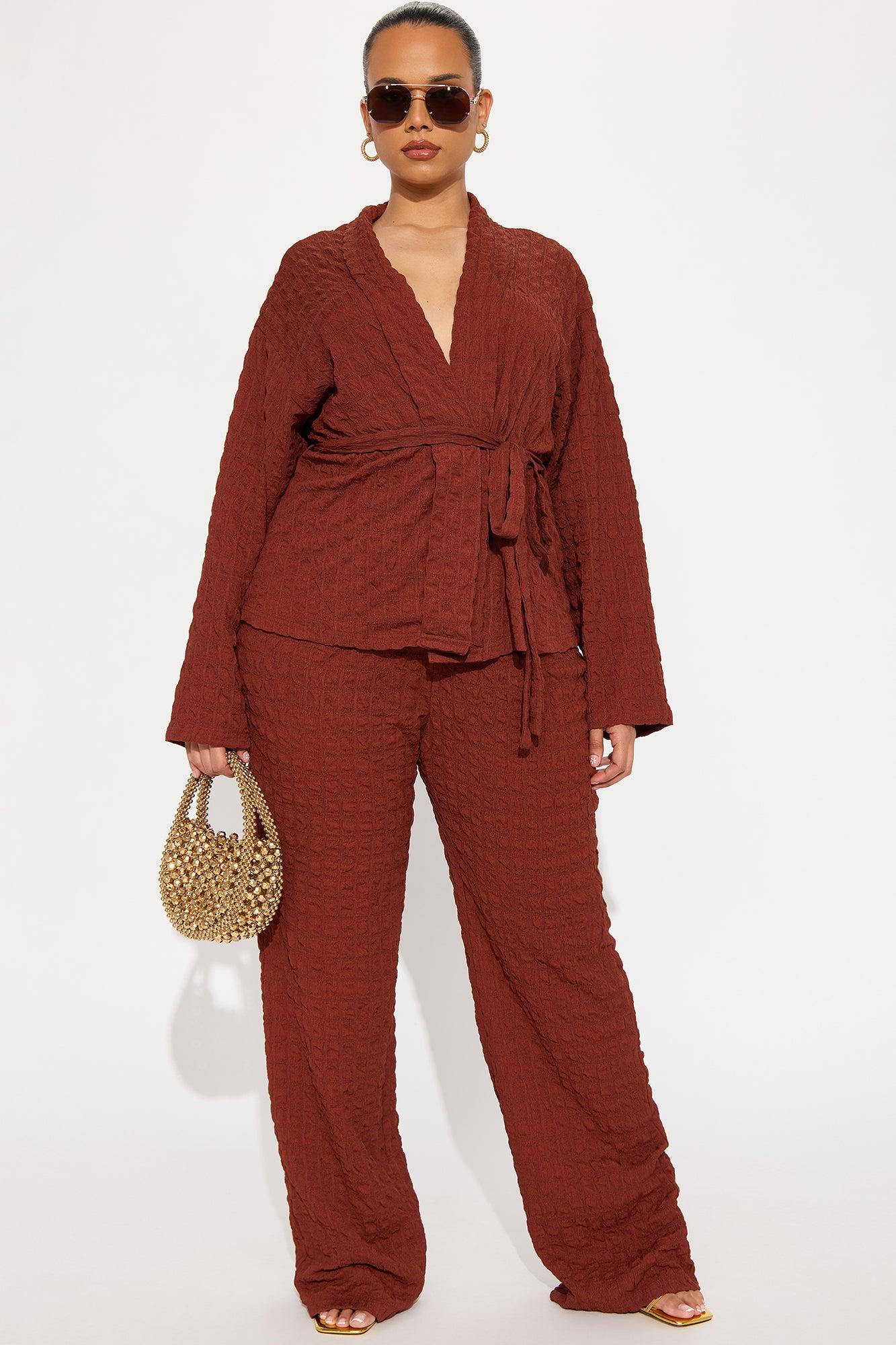 Sunday Brunch Pant Set - Rust Product Image