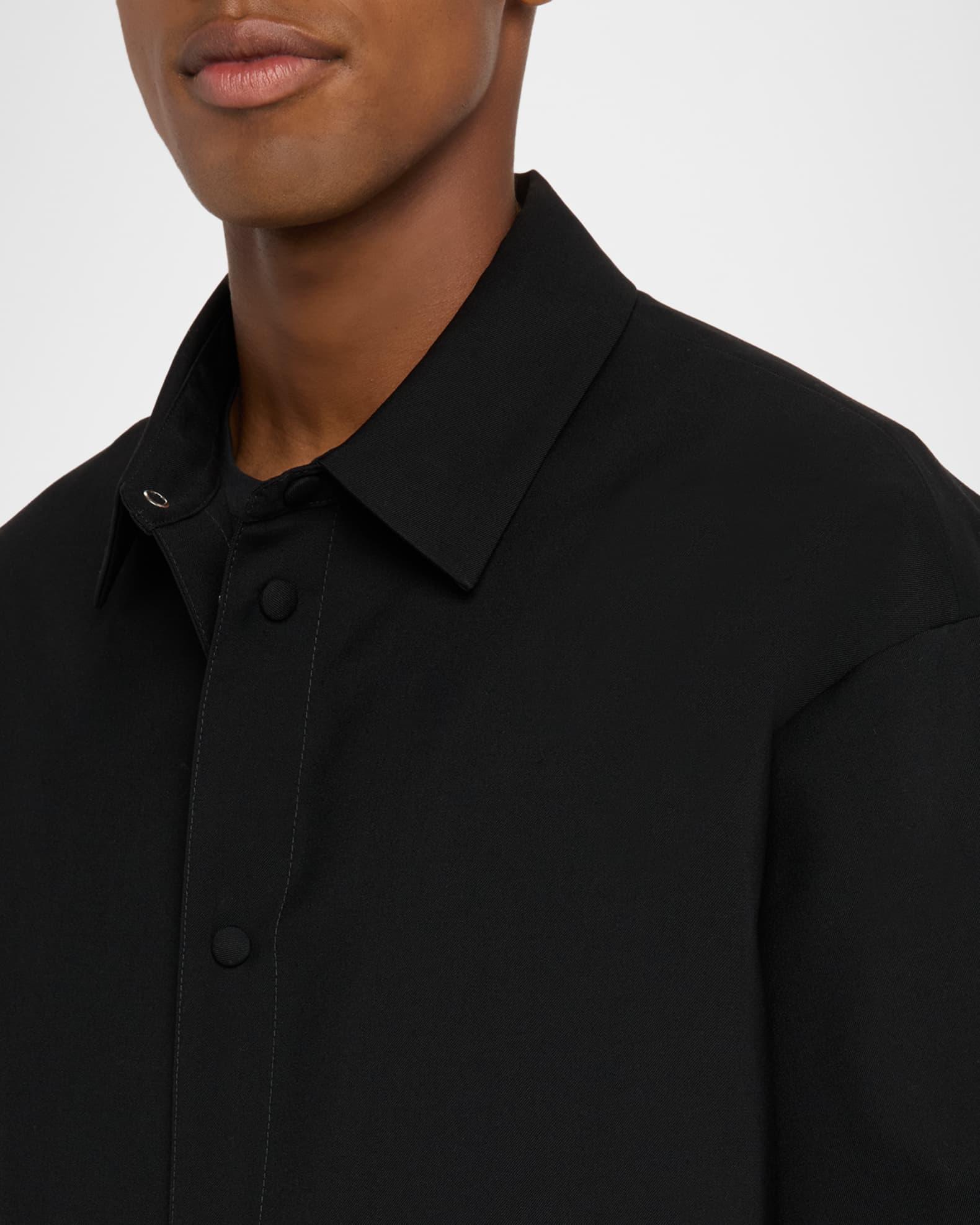 Men's Logo-Embroidered Wool-Blend Coach Jacket Product Image