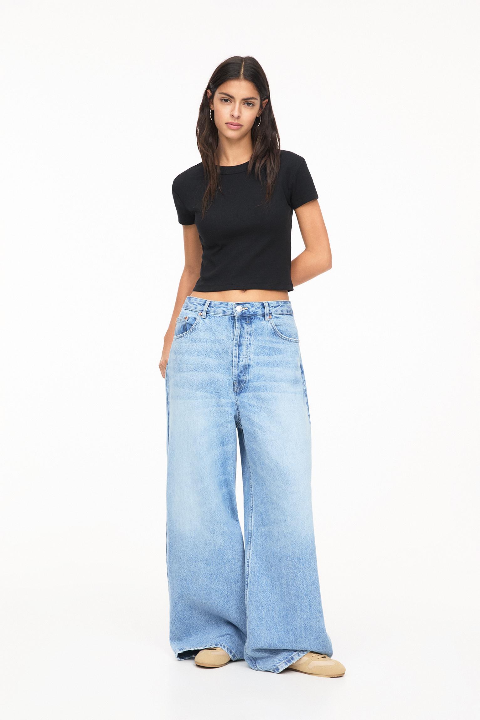 Ribbed cropped T-shirt Product Image