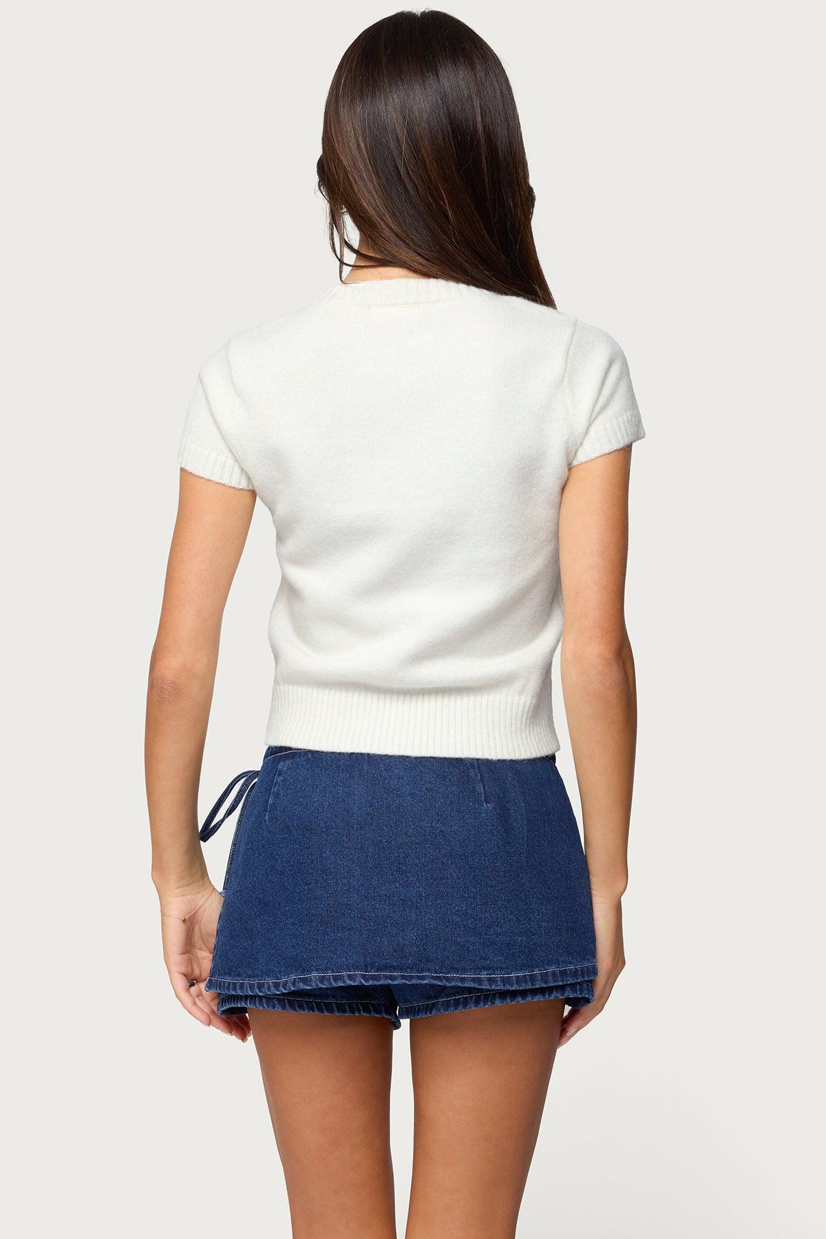 Coreen Button Up Knit Top Product Image