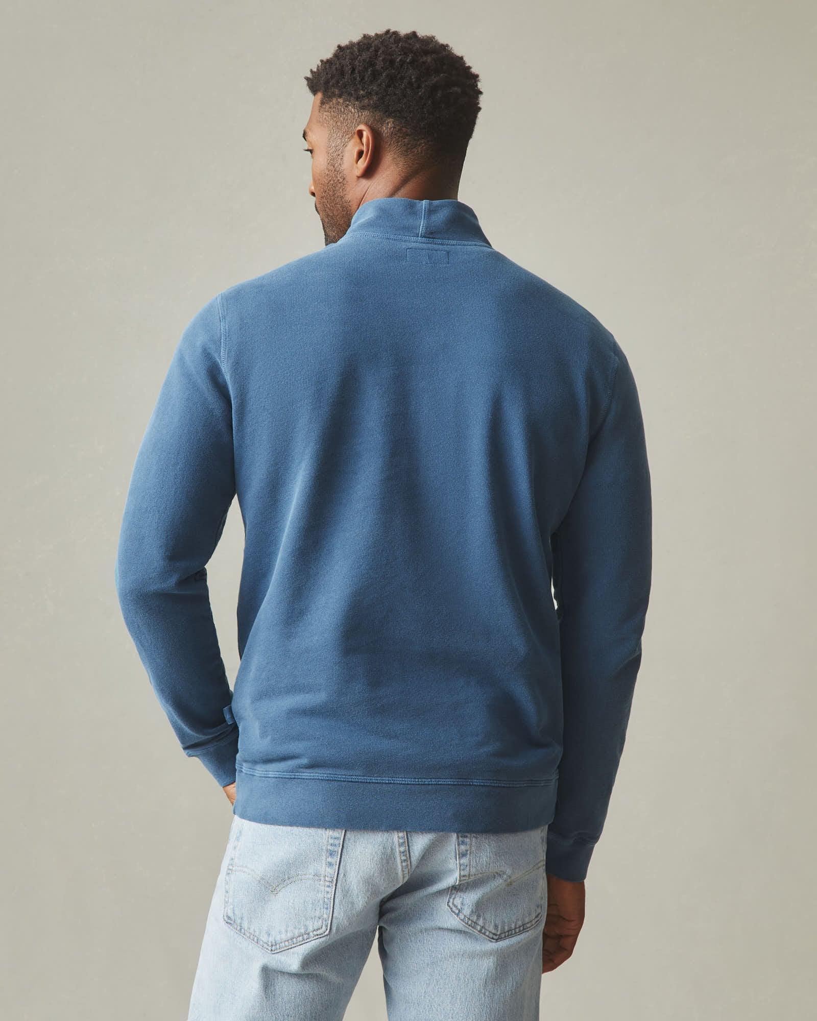 Men's French Terry Half Zip - Marine Navy Product Image
