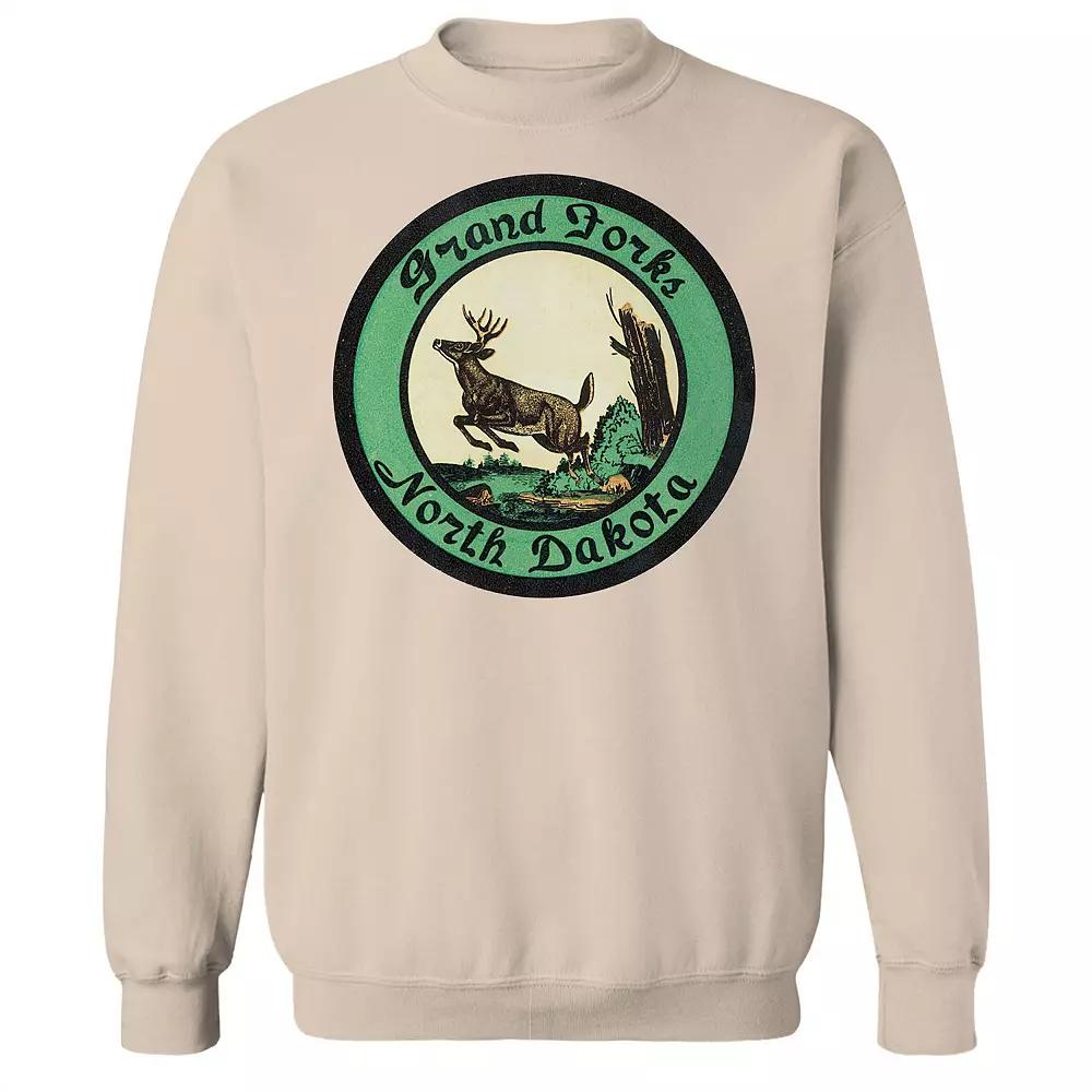 Men's North Dakota Fleece Sweatshirt, Size: Large, Brown Product Image