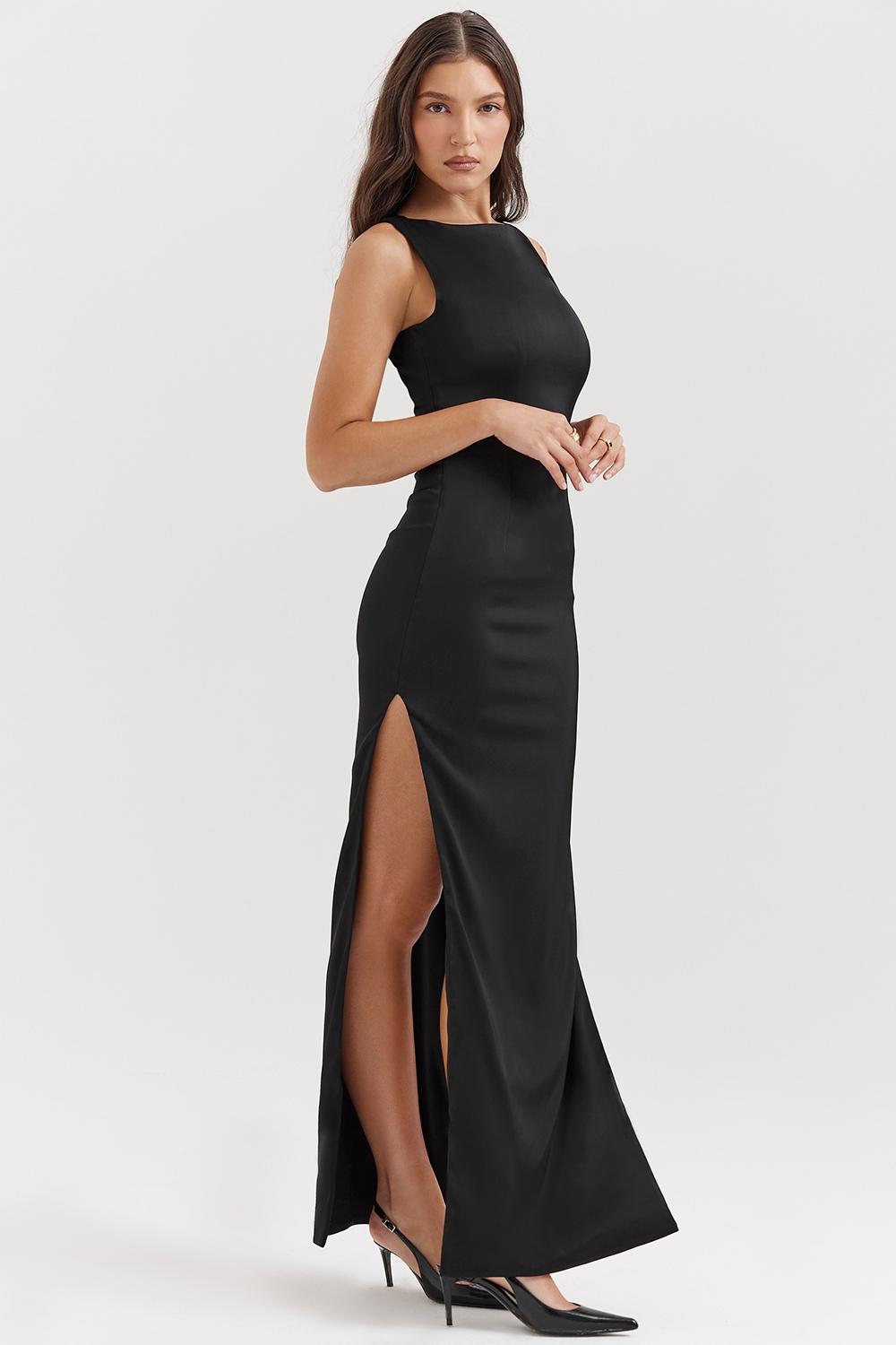 Filomena  black maxi dress Product Image