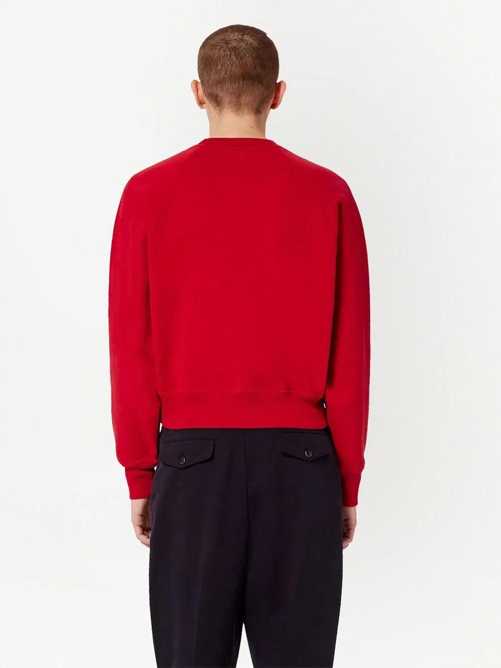 logo-print organic-cotton sweatshirt Product Image