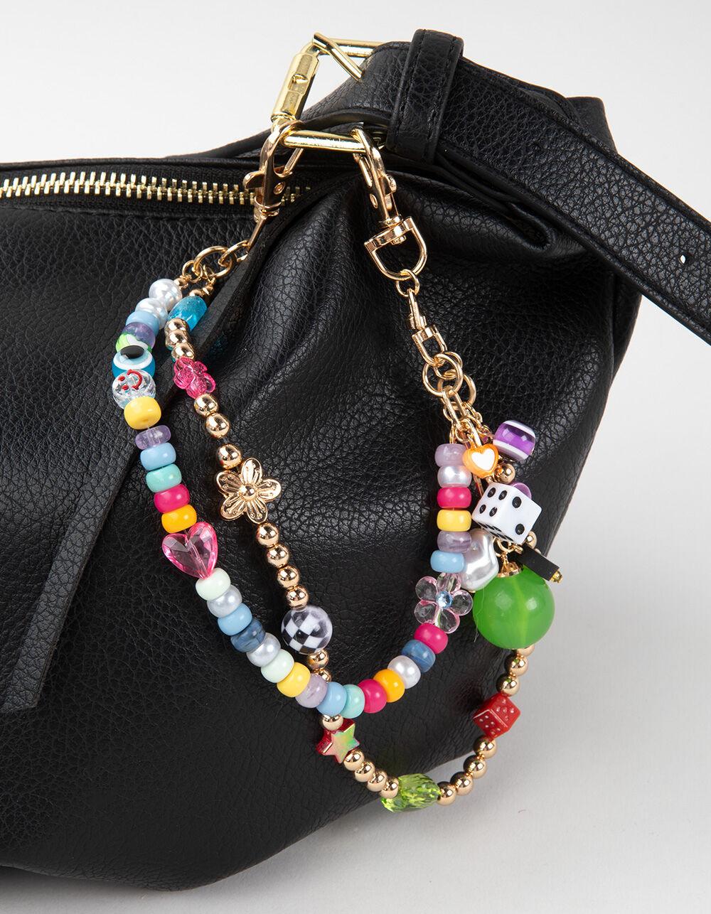 FULL TILT Beaded Chain Bag Charm - MULTI Product Image