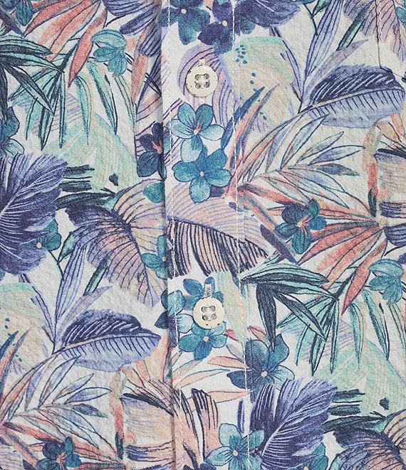 Tommy Bahama Big & Tall Nova Wave Amalfi Gardens Stretch Seersucker Long Sleeve Woven Shirt Product Image