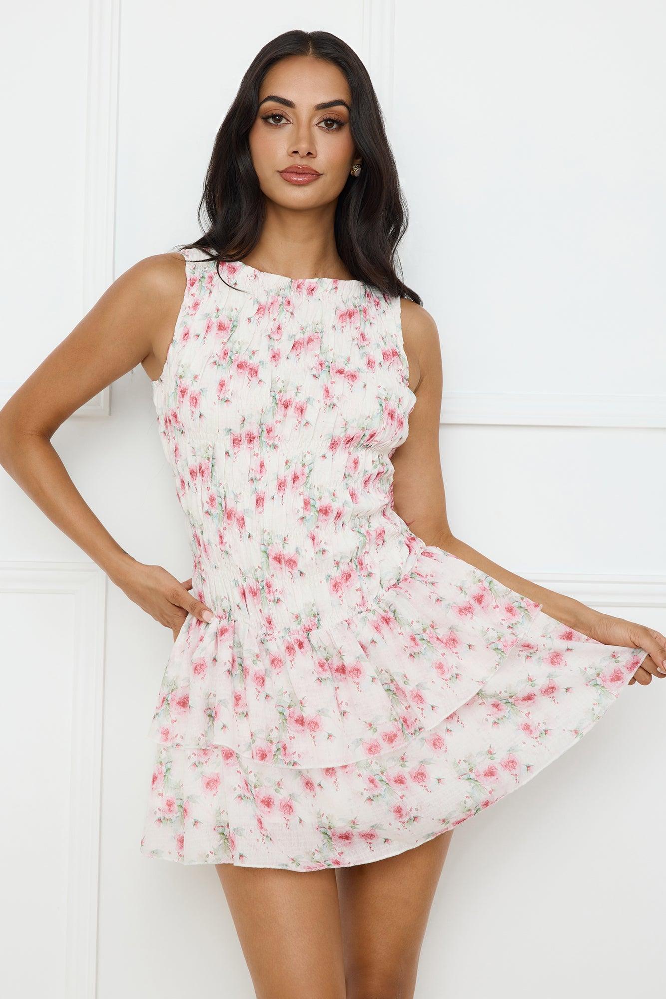 Sunset Sway Mini Dress Pink Product Image