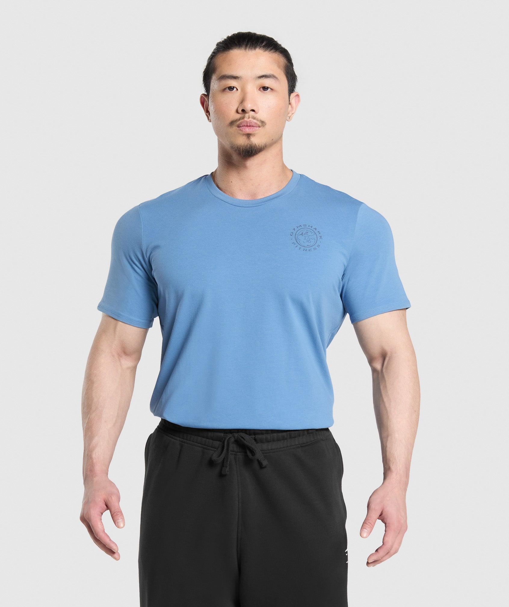 Gymshark Legacy T-Shirt - Classic Blue Male Product Image