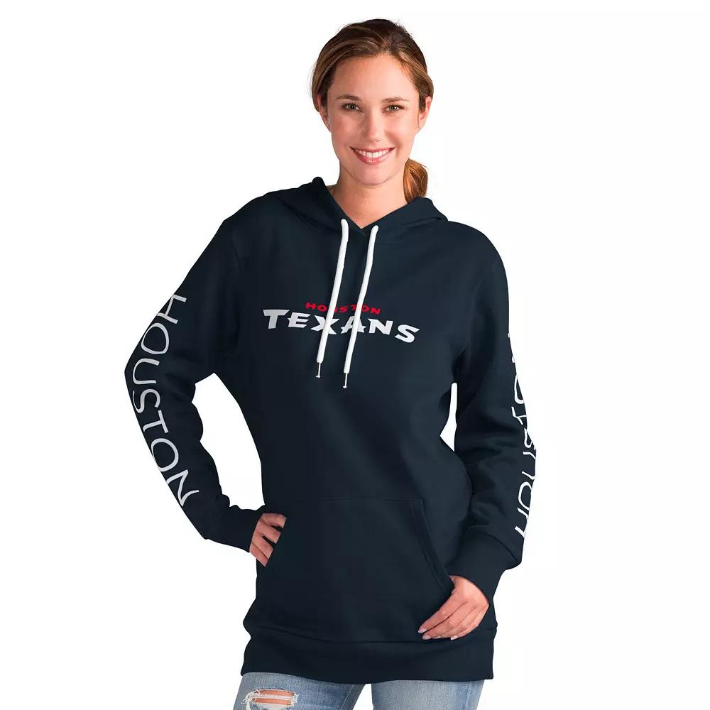 Women's G-III 4Her by Carl Banks Navy Houston Texans Extra Inning Pullover Hoodie,  Product Image