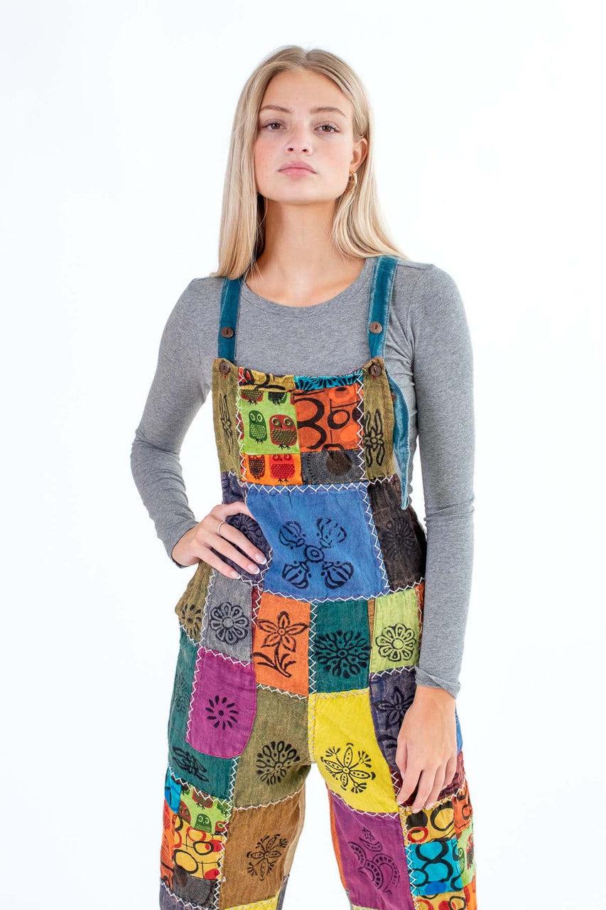 Patchwork Overalls Product Image
