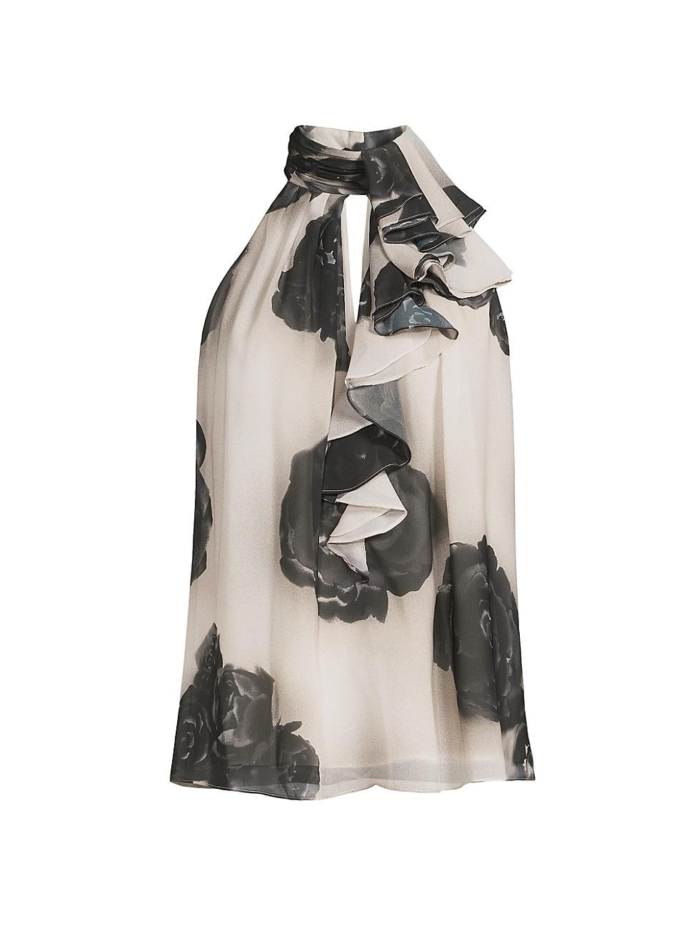 Womens Vika Floral Sleeveless Blouse Product Image