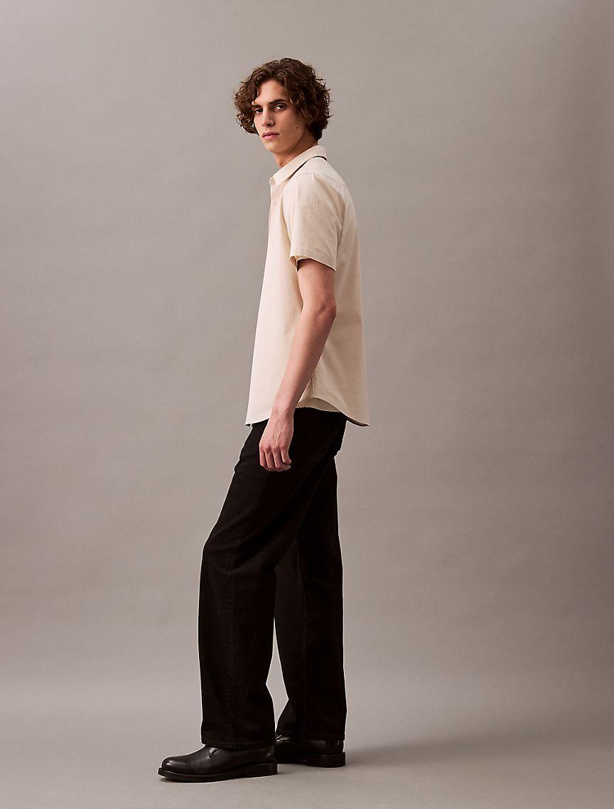 Cotton Stretch Slim Button-Down Shirt Product Image