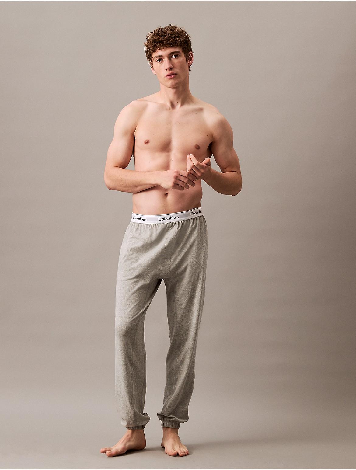 Calvin Klein Mens Icon Cotton Stretch Sleep Joggers - Blue Product Image