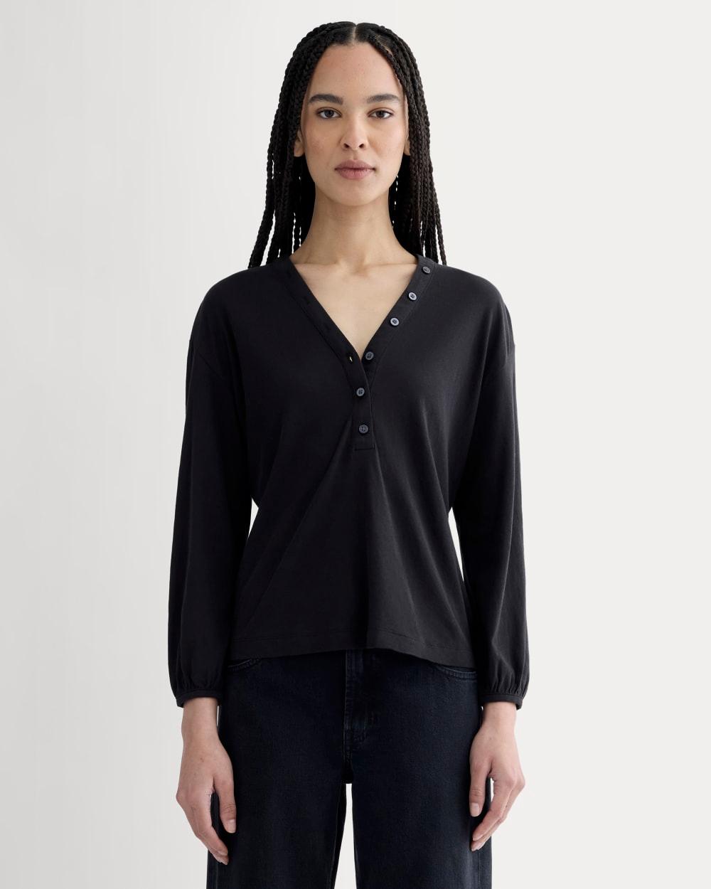 Womens Air V-Neck Henley T-Shirt by Everlane Product Image