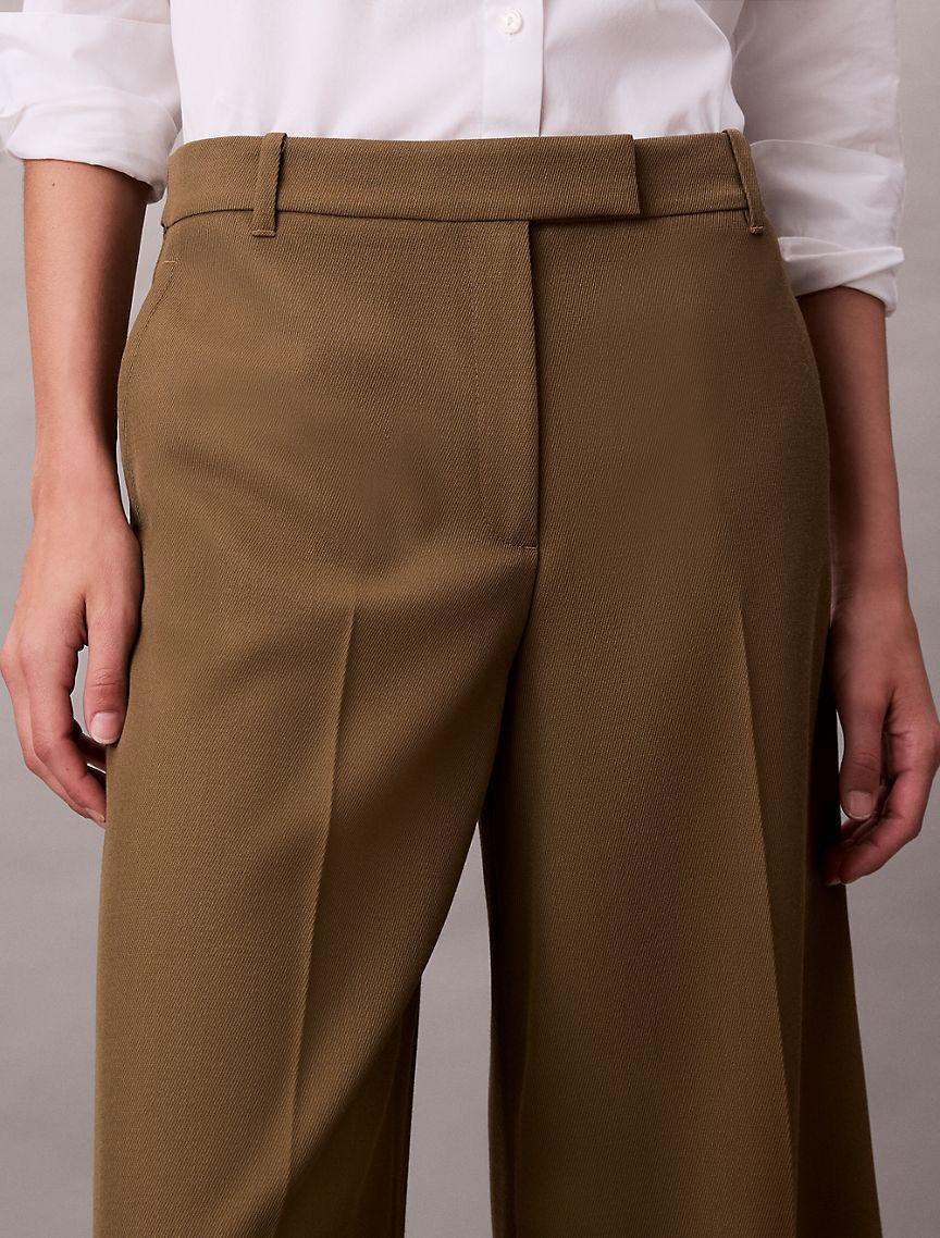 Wool Gabardine Wide Leg Trouser Product Image