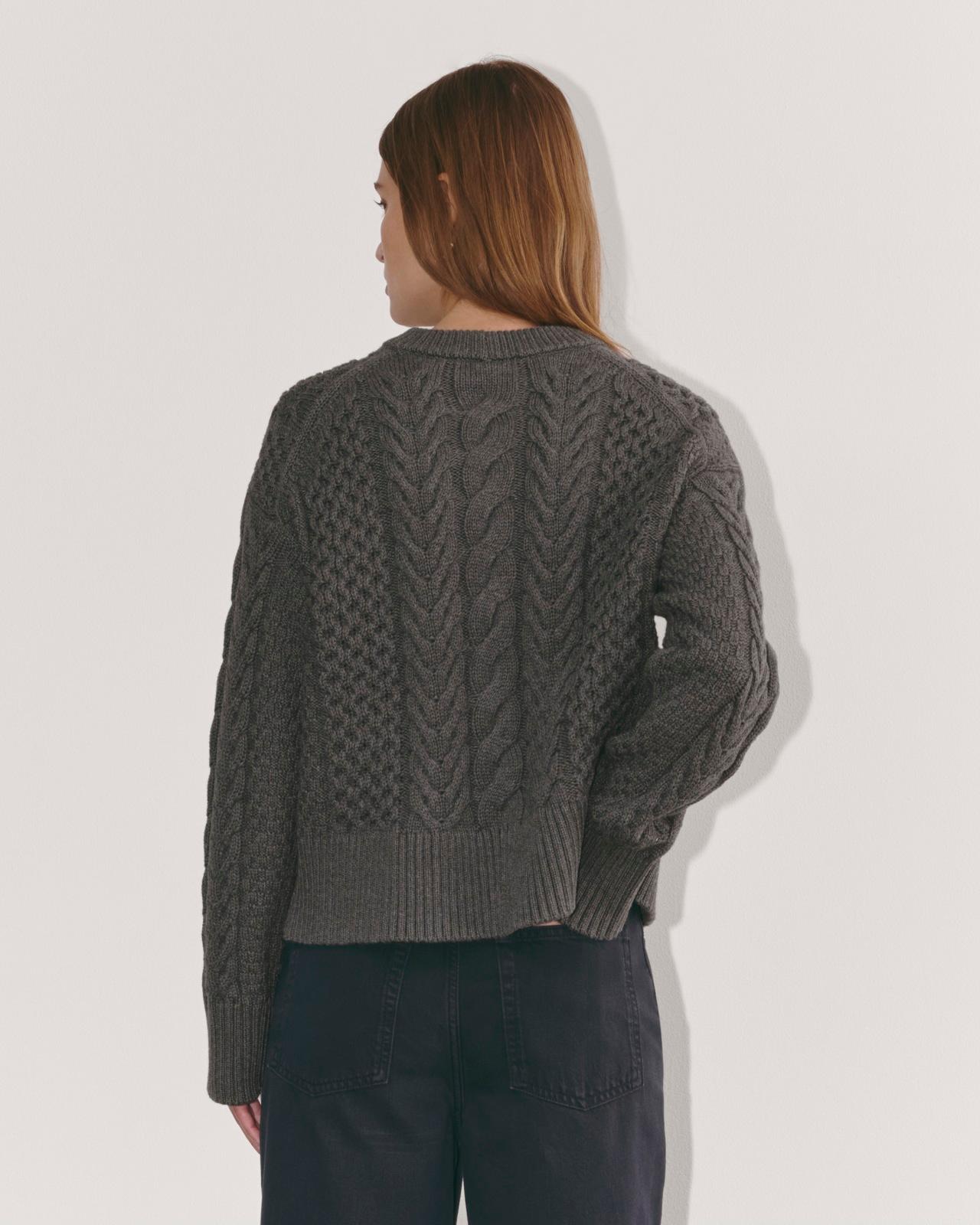 Womens Cable Sweater in Everyday Cotton by Everlane Product Image