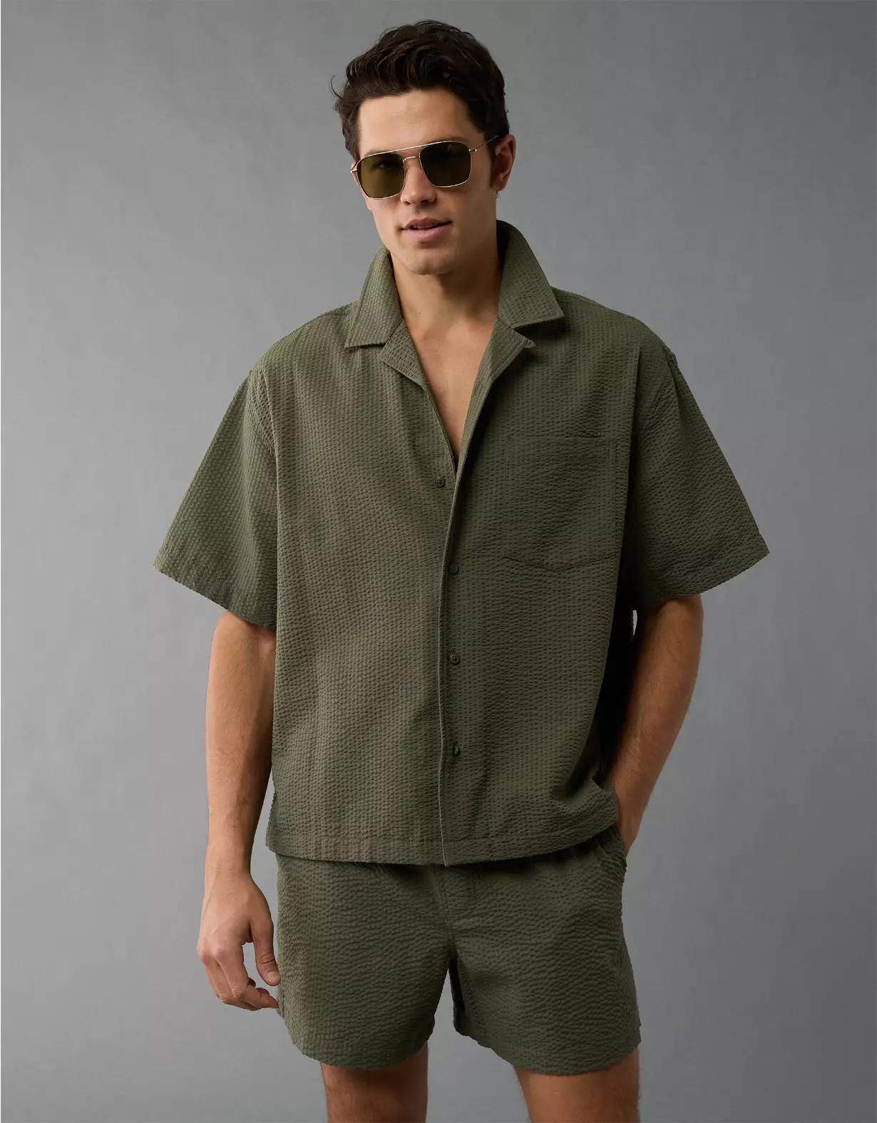 AE Poolside Button-Up Shirt Product Image
