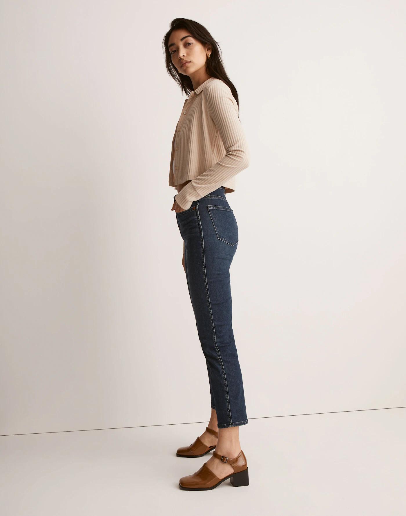 Mid-Rise Stovepipe Jeans in Dahill Wash Product Image