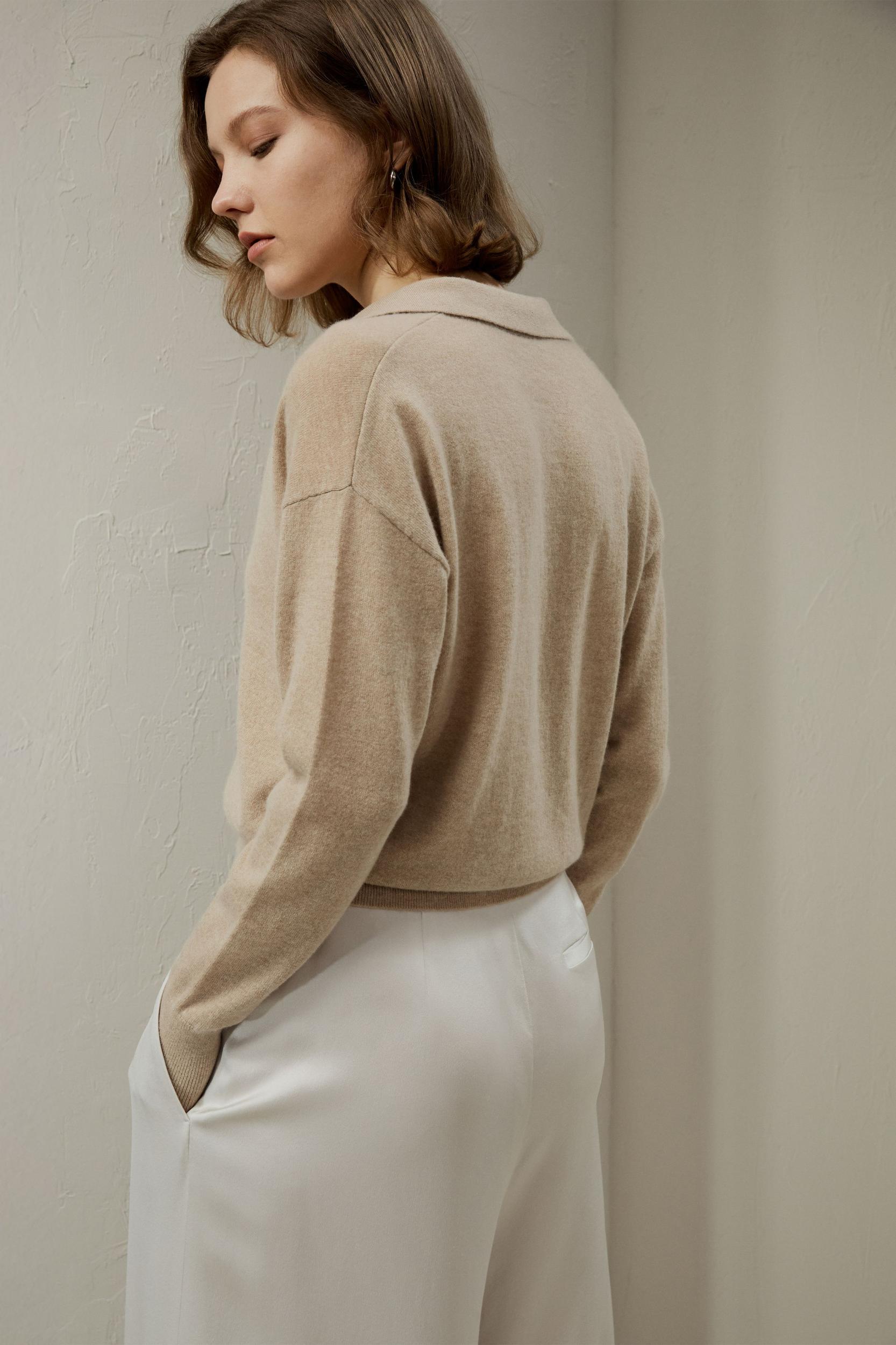 Cashmere Polo Shirt Product Image