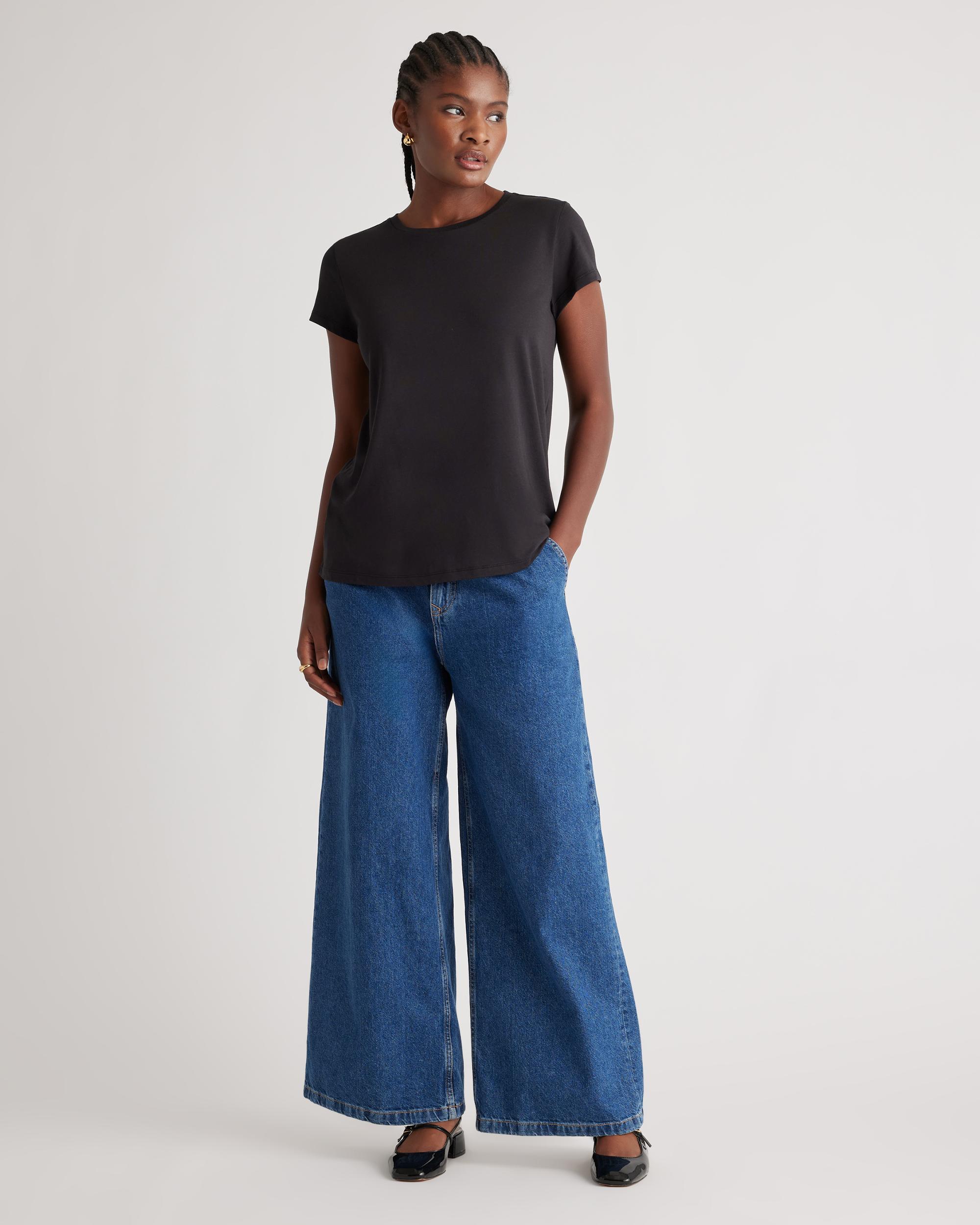 Quince | Women's Cotton Modal Crew Neck Swing T-Shirt Cotton/Modal Product Image